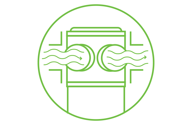 Lateral air ducts